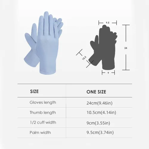 Vista 2 de Guantes de entrenamiento de verano para hombre con pantalla táctil, protección solar UV UPF 50+, guantes de fitness para conducir, pesca, ciclismo