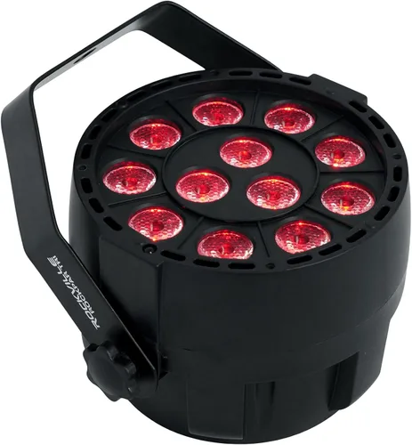 Vista 8 de Rockville RockPAR TRI LED RGB Compact Par Can Pro DJ DMX Wash Light+Remote Negro