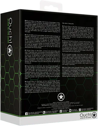 Vista 3 de Ouch GITD OU736GLO - Juego de enchufes de silicona (3 piezas)