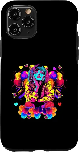 Vista 10 de iPhone 15 Streetwear synthwave 80s 90s retro anime Emo clown fashion Case