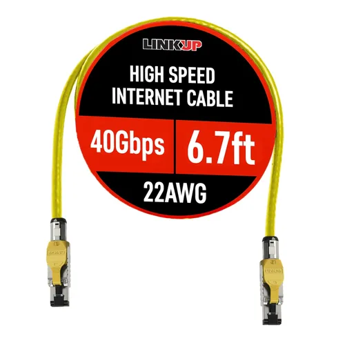 Vista 14 de LINKUP Cable Ethernet Cat 8 Cable largo de Internet Conexión LAN de alta velocidad Conectores RJ45 Uso con Cat 5/Cat 6/Cat 7 Óptimo