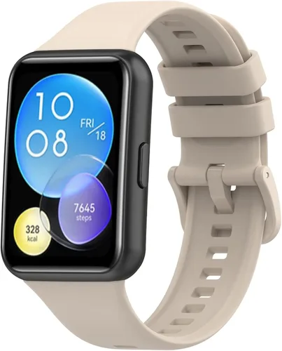 Vista 22 de Senter Correas de repuesto de goma suave de liberación rápida para Huawei Watch Fit 2 Smart Watch