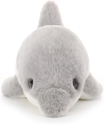 Vista 7 de Apricot Lamb Juguetes de peluche del océano, delfín gris, animal marino, suave, perfecto para niñas y niños (delfín gris, 12 pulgadas)