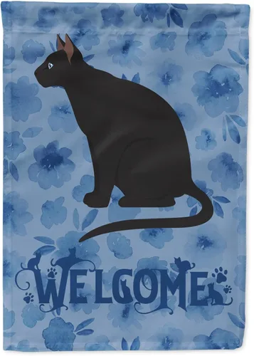 Vista 17 de Caroline's Treasures CK5005GF Bandera de bienvenida de gato abisinio para buzón, bandera decorativa para patio exterior, obras de arte de patio