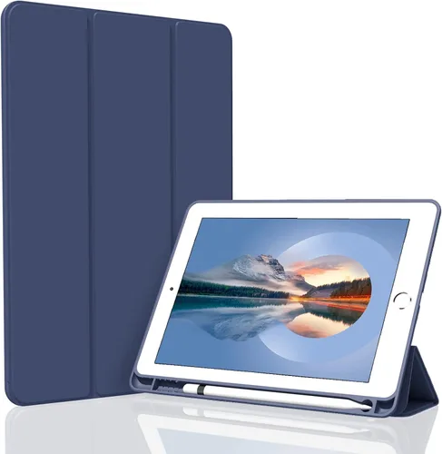 Vista 12 de Funda para iPad Air 3 / Pro de 10.5 pulgadas, ligera, delgada y suave TPU con soporte de triple pliegue, función de reposo/encendido automático