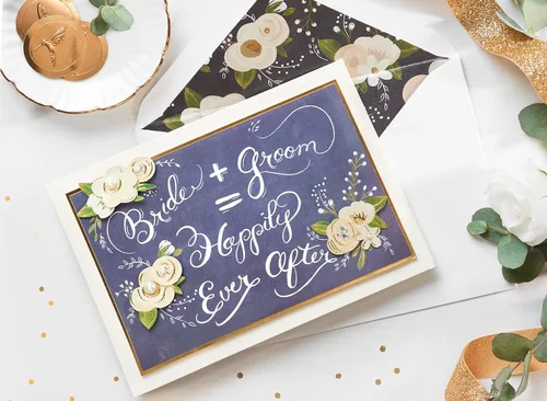 Vista 6 de Papyrus Tarjeta de boda para pareja (todo suma)