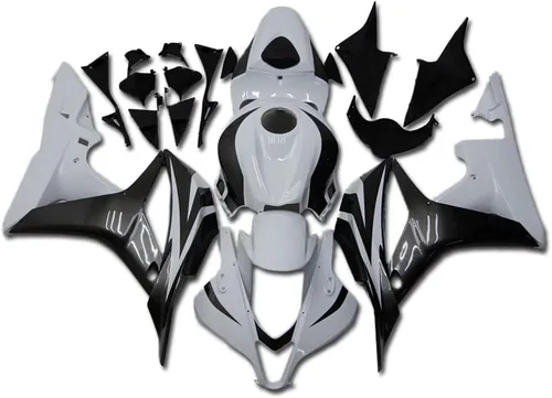 Vista 11 de Carenado negro brillante para Honda 2007 2008 CBR600RR CBR 600RR nueva inyección ABS plásticos cuerpo kit cuerpo trabajo 07 08