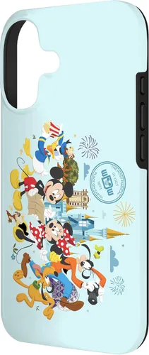 Vista 2 de Walt Disney World 50th Anniversary Mickey and Friends - Carcasa para iPhone 17, color azul