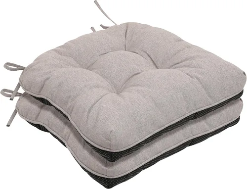 Vista 17 de RACE LEAF Cojines para sillas de comedor, paquete de 4 unidades, almohadillas de espuma viscoelástica para sillas de cocina con lazos y respaldo