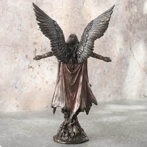 Vista 5 de Veronese - Estatua ascendente de 11 pulgadas de alto con acabado de bronce antiguo