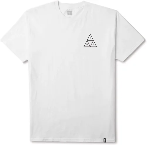 Vista 4 de HUF Essentials Triple Triangle - Camiseta de manga corta con cuello redondo para hombre
