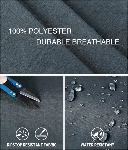 Vista 3 de NATUVENIX Pantalones tácticos para hombre, resistentes al agua, pantalones cargo de senderismo, ligeros, pantalones de trabajo al aire libre