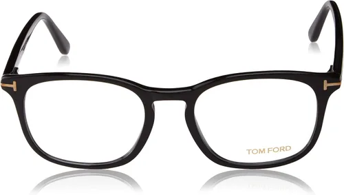Vista 2 de Gafas graduadas Tom Ford FT 5505 001 Shiny Black, Rose Gold"t" Logo, 52-19-145