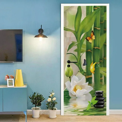Vista 73 de Calcomanías 3D para puerta, murales para despegar y pegar, papel tapiz de caballo, calcomanías autoadhesivas extraíbles de PVC, impermeable, póster