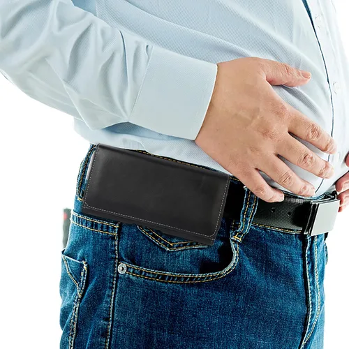 Vista 7 de Funda para teléfono dual Funda de cuero con clip de cinturón de doble piso para Samsung Galaxy S21 S20 FE S22+ S10 Plus Note 10 A53 A52 A51 A32 A31
