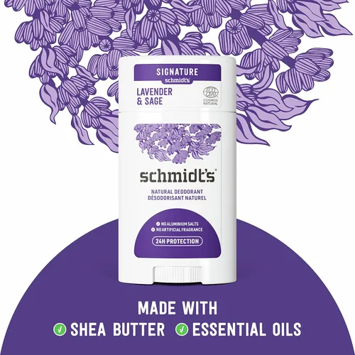 Vista 3 de Schmidt's Desodorante natural sin aluminio para mujeres y hombres y desodorante natural sin aluminio para mujeres y hombres