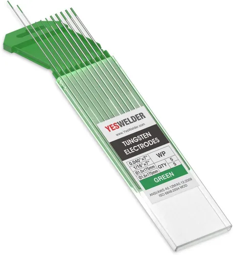 Vista 20 de YESWELDER Electrodo de tungsteno TIG Weld 1/8"x 7" 10-pk, no radiactivo comparable a E3 púrpura
