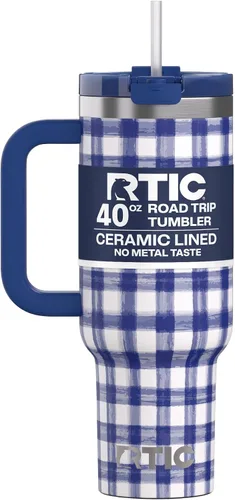 Vista 36 de RTIC Vaso Tumbler de Viaje por Carretera de 30 oz con Doble Pared Revestido de Cerámica Aislado Taza Portátil de Café de Viaje de Acero Inoxidable