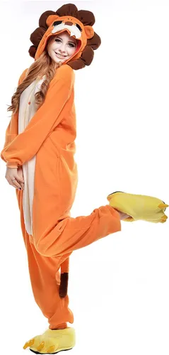 Vista 2 de NEWCOSPLAY Pijama de una pieza para adultos, disfraz de cosplay de una pieza