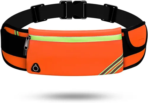 Vista 10 de USHAKE Cinturón para correr con bolsa sin rebote para iPhone y Samsung Galaxy, ideal para correr, caminar, ciclismo y entrenamientos de gimnasio