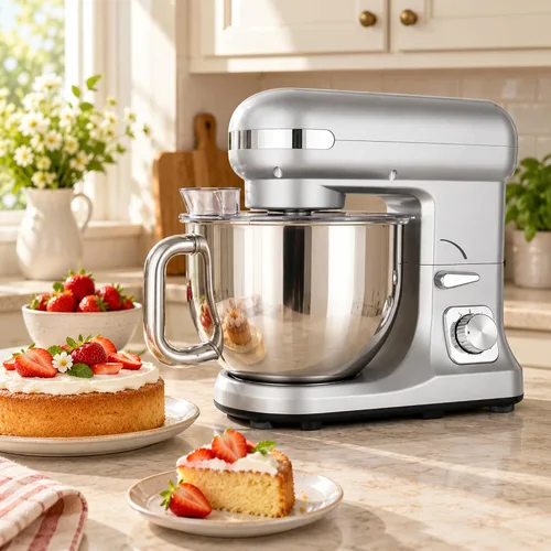 Vista 7 de 5.3QT Stand Mixer, 660W Large Capacity Dough Mixer for Kitchen