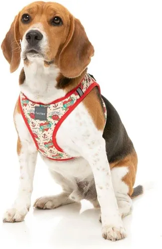 Vista 3 de FuzzYard Ink'd Up - Arnés para perro con diseño de tatuaje de la vieja escuela (extra extra pequeño)