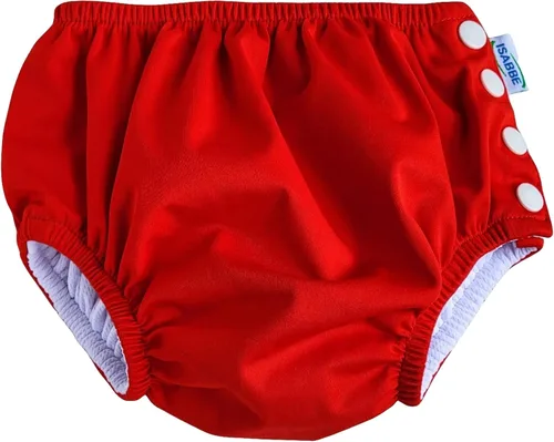 Vista 5 de ISABBE Pañal de natación reutilizable para bebés y niños pequeños, pañal perfecto para nadadores en piscina o playa, ideal para niños y niñas