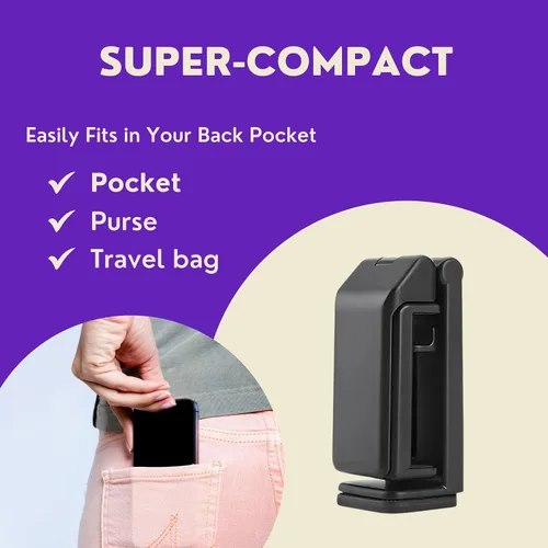 Vista 2 de Phone Loops Soporte universal para teléfono manos libres, rotación 360, compacto y apto para viajes, adecuado para teléfonos inteligentes