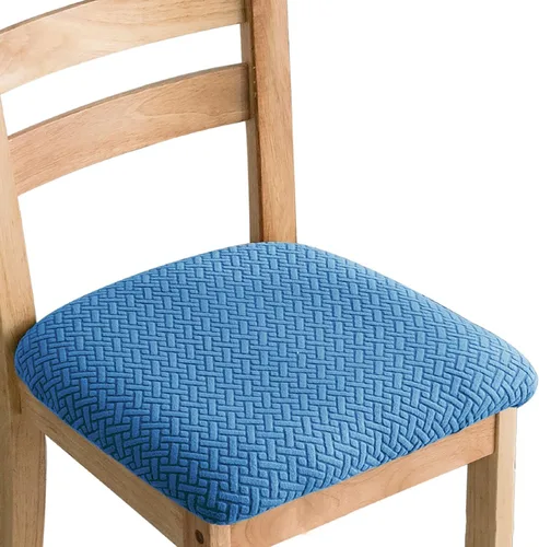 Vista 7 de Fundas elásticas para sillas de comedor, fundas protectoras extraíbles para sillas de cocina, fundas protectoras para comedor, hotel Gris y verde