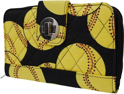 Vista 2 de Kiss Lock Fastpitch Softball TrifoldCartera para mujer