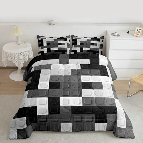 Vista 28 de Feelyou Juego de ropa de cama con lazos bonitos y cerezos, tamaño individual, para niños, juego de edredón con lazos de acuarela para niños, niñas