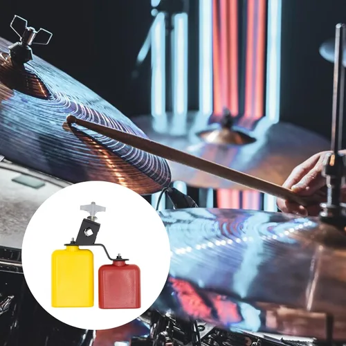 Vista 6 de CashBeat Bloque de atasco plástico, bloque de percusión de paso alta/baja para conjunto de batería Durable Plastic Percussion Block with