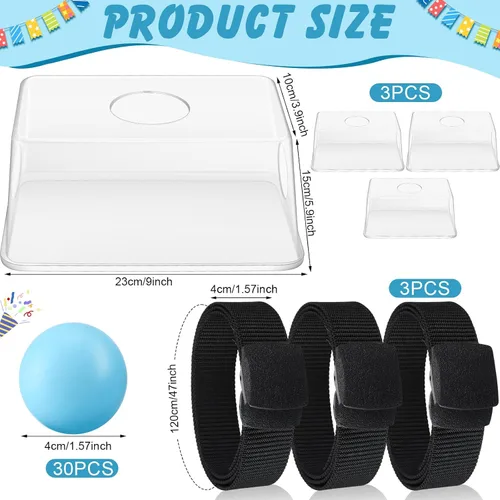 Vista 5 de Vinsot 3 juegos de baby shower para la novia, juego de baby shower más divertido, pelotas interactivas que se agitan para niño o niña, juego