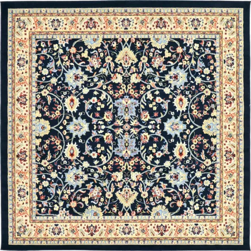 Vista 26 de Unique Loom Sialk Hill Collection - Alfombra de área Washington (6' 1" x 9' Rectángulo Burdeos/Crema)