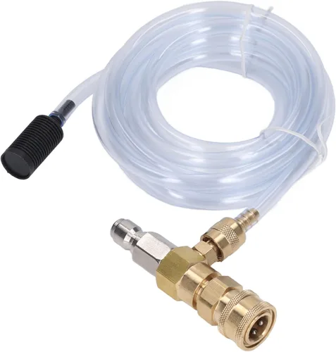 Vista 3 de ZJchao Inyector químico para lavadora a presión 5000PSI Accesorios de acero inoxidable ajustables Kit de limpieza con construcción duradera