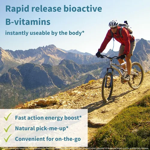 Vista 3 de Igennus Super B-Complex Suplemento efervescente líquido metilado de vitamina B, bebida energética de acción rápida, sin cafeína y azúcar, sabor a