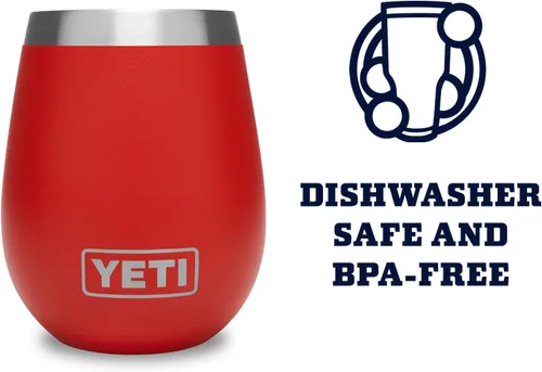 Vista 5 de YETI Rambler vaso de vino de 10 onzas, aislado al vacío, acero inoxidable, 2