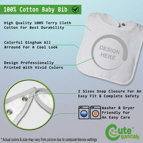 Vista 2 de Baberos para niños pequeños y bebés, divertidos Yes I'm Bilingual Can Cry in English & Spanish Baby Cotton Baby Items for Baby Girl & Boy White
