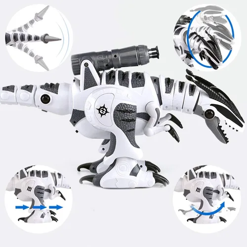 Vista 4 de Fistone RC Robot Dinosaurio Inteligente Interactivo Juguetes de Control Remoto Electrónico Robot que Camina, Baila, Canta con Modo de Lucha