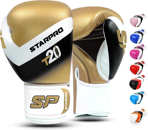 Vista 14 de Starpro Guantes de boxeo con soporte y protección inigualables para la muñeca, entrenamiento, muay thai, hombres y mujeres, varios colores y tamaños