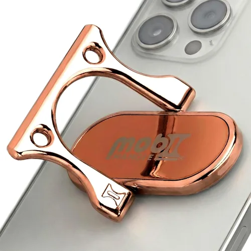 Vista 7 de Soporte de anillo para teléfono con mango de 3 dedos, cómodo y delgado, de metal duradero, ideal para soportes magnéticos de auto 4 en 1 Negro