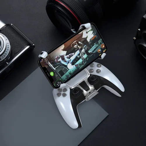 Vista 8 de DOBE PS5 Controller Mobile Gaming Clip for Playstation 5 Dualsense Controller Remote Play Mobile Phone Holder Clamp Adjustable Phone Mount Clip