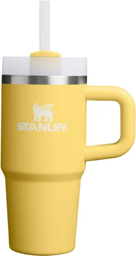 Vista 198 de STANLEY Quencher H2.0 Vaso Térmico con asa y pajilla, 64 onzas, tapa Flowstate de 3 posiciones, gran capacidad para viajes y deportes, vaso de acero