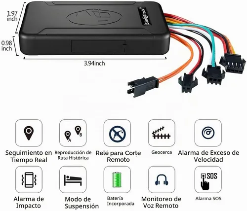 Vista 2 de SinoTrack Rastreador GPS 4G para vehículos, localizador GPS ST-906L en tiempo real, dispositivo de seguimiento de ubicación con monitor de voz