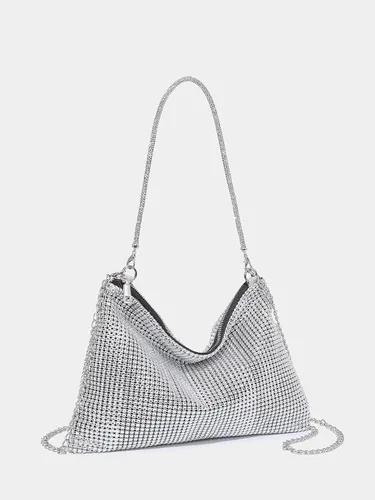 Vista 2 de Verdusa Bolso de noche con diamantes de imitación brillantes para mujer