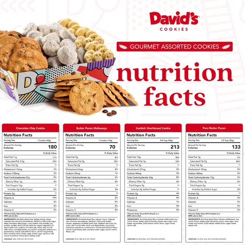 Vista 2 de David’s Cookies Cesta de Regalo de Galletas - Galletas Assortidas de Sabor Delicioso en una Encantadora Cesta de Regalo - Galletas Gourmet Finas