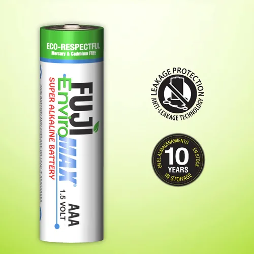 Vista 3 de Fuji Batteries 4400BP2 EnviroMax AAA Super Alcalinas Baterías (paquete de 2), 1 ea