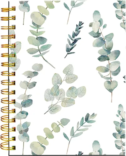 Vista 6 de Cuaderno de espiral iampanda, encuadernación fuerte de doble alambre con papel premium para mujeres y niñas, lindo cuaderno/diario de 60 hojas A5