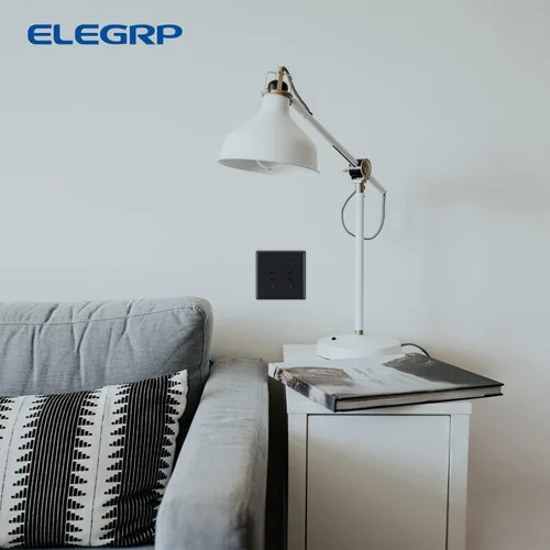 Vista 6 de ELEGRP Placas de pared para interruptor de palanca de 2 posiciones, cubierta frontal termoplástica irrompible de tamaño mediano para interruptores