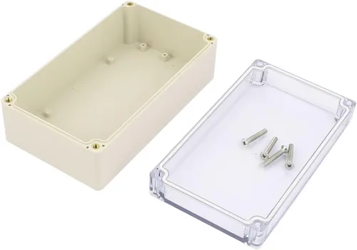 Vista 2 de Aexit 6.220 in x Accesorios de audio y video 3.543 in x 2.362 in Cubierta transparente Caja de recinto impermeable DIY Conectores y adaptadores Caja